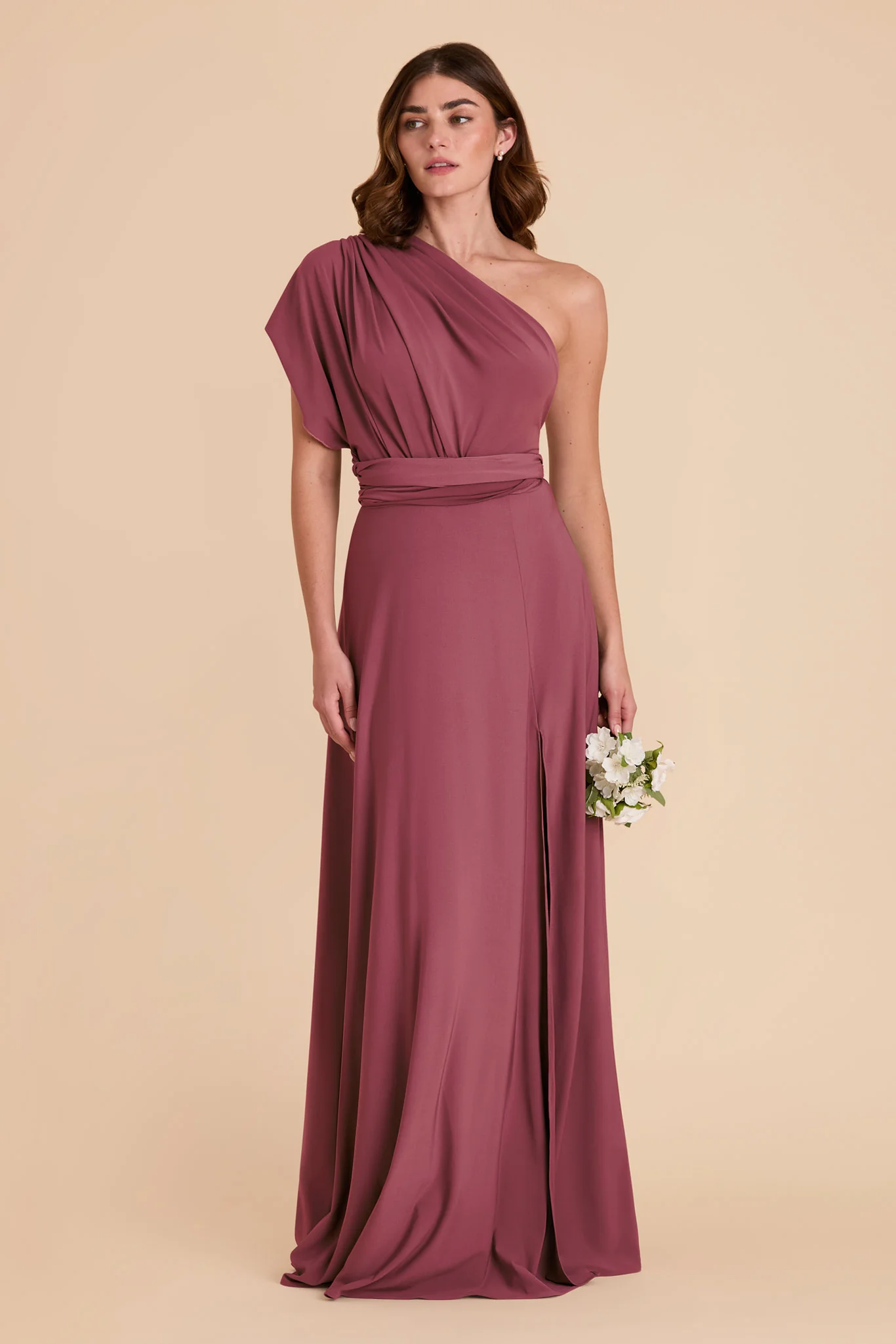 Willow Luxe Stretch Knit Dress - Rosewood - Image 22