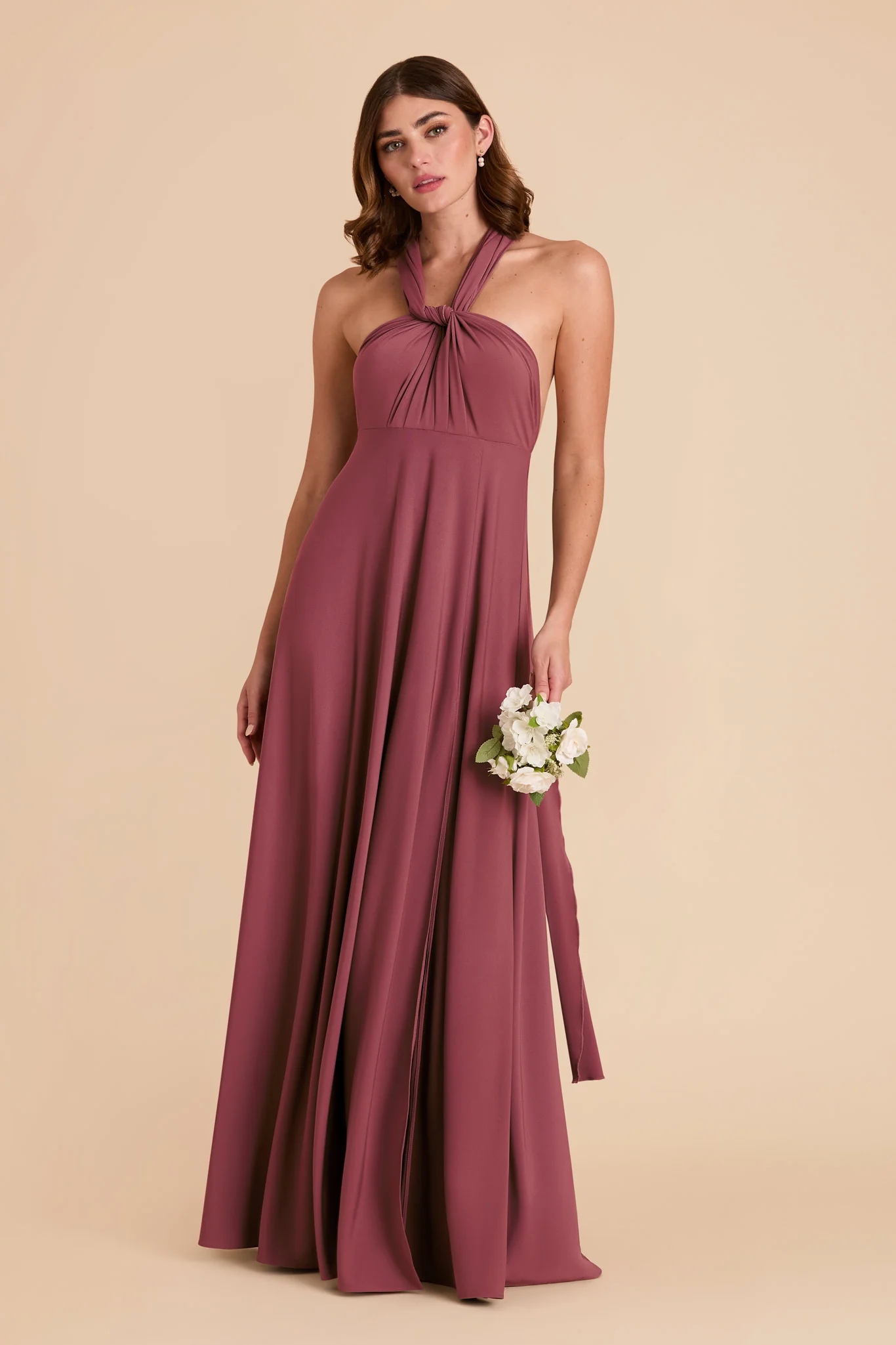 Willow Luxe Stretch Knit Dress - Rosewood - Image 6