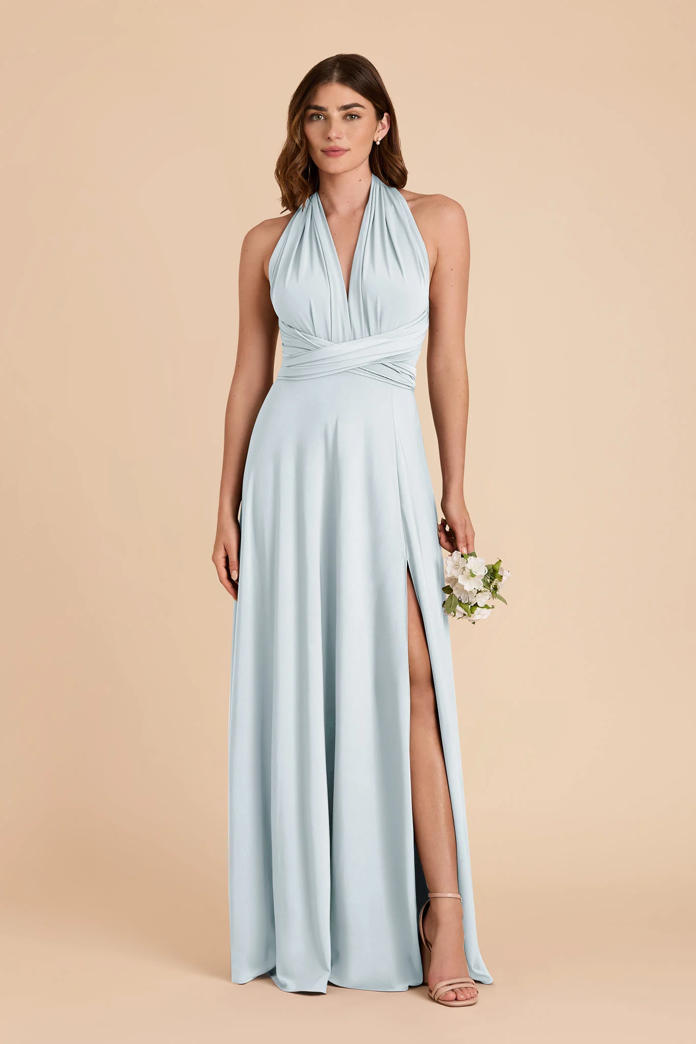 Willow Luxe Stretch Knit Dress - Mist Blue