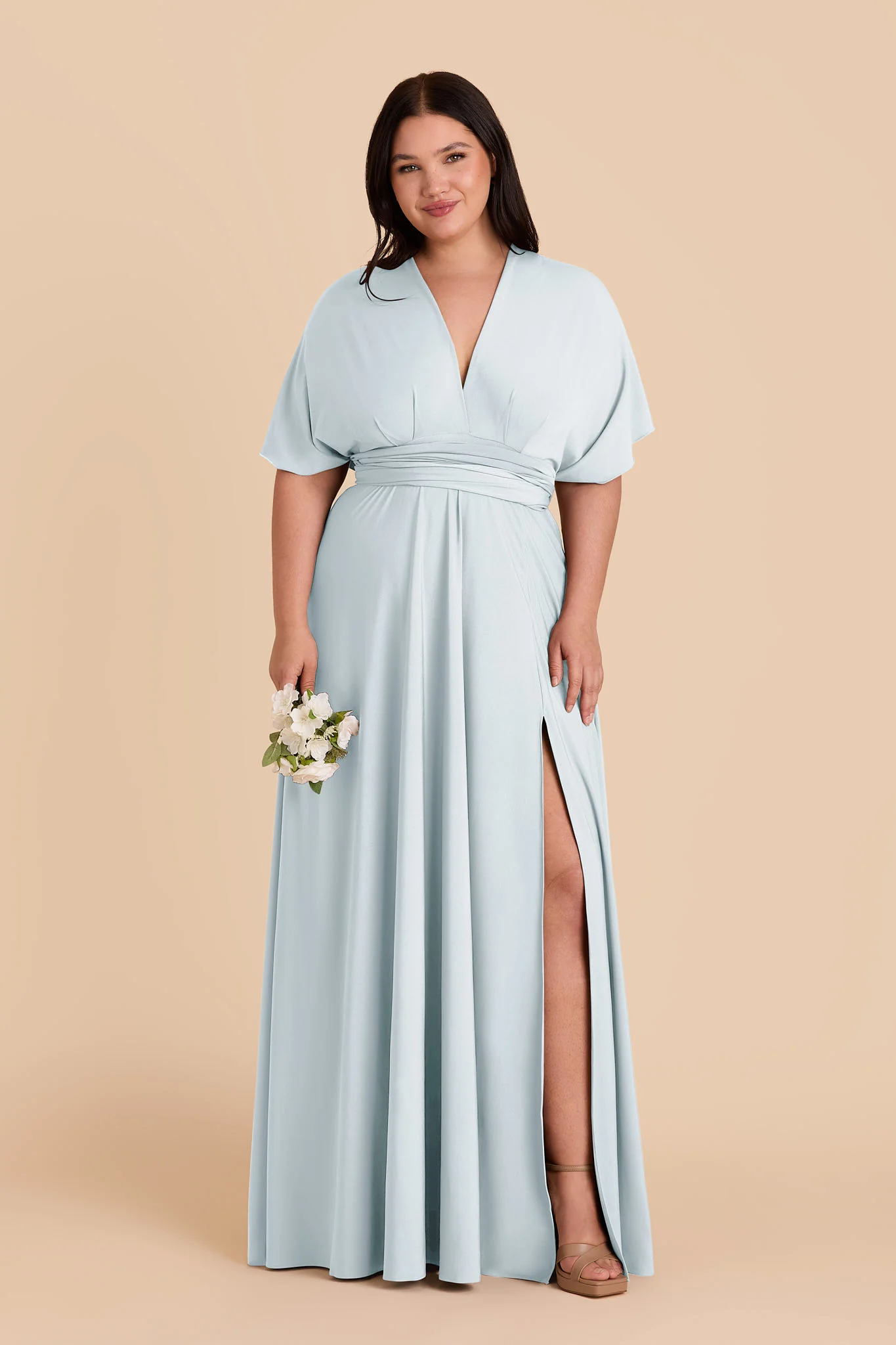 Willow Luxe Stretch Knit Dress - Mist Blue - Image 2