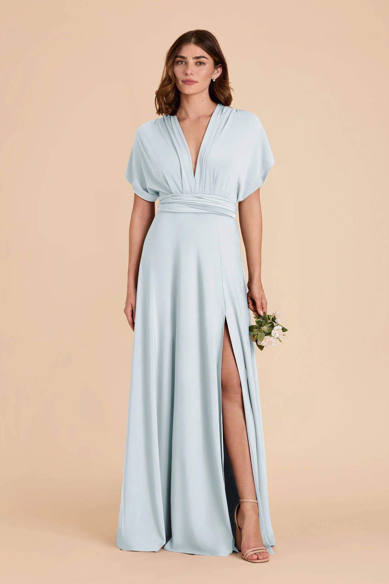 Willow Luxe Stretch Knit Dress - Mist Blue - Image 3