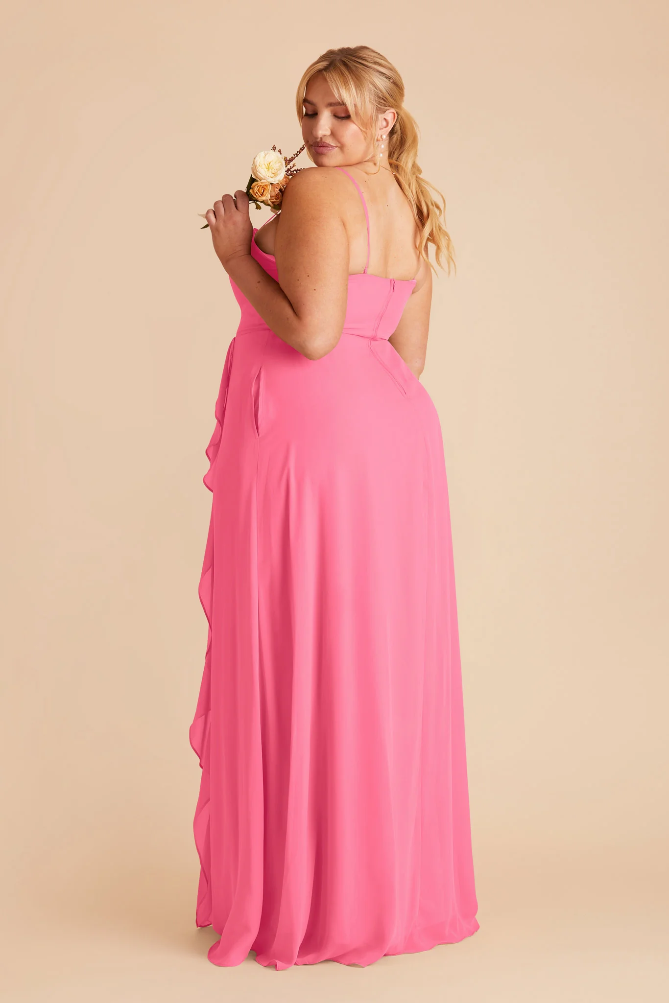 Winnie Chiffon Dress - Bon Bon Pink - Image 7