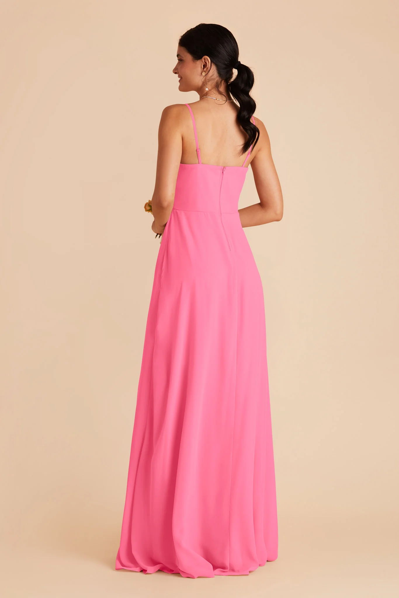 Winnie Chiffon Dress - Bon Bon Pink - Image 9