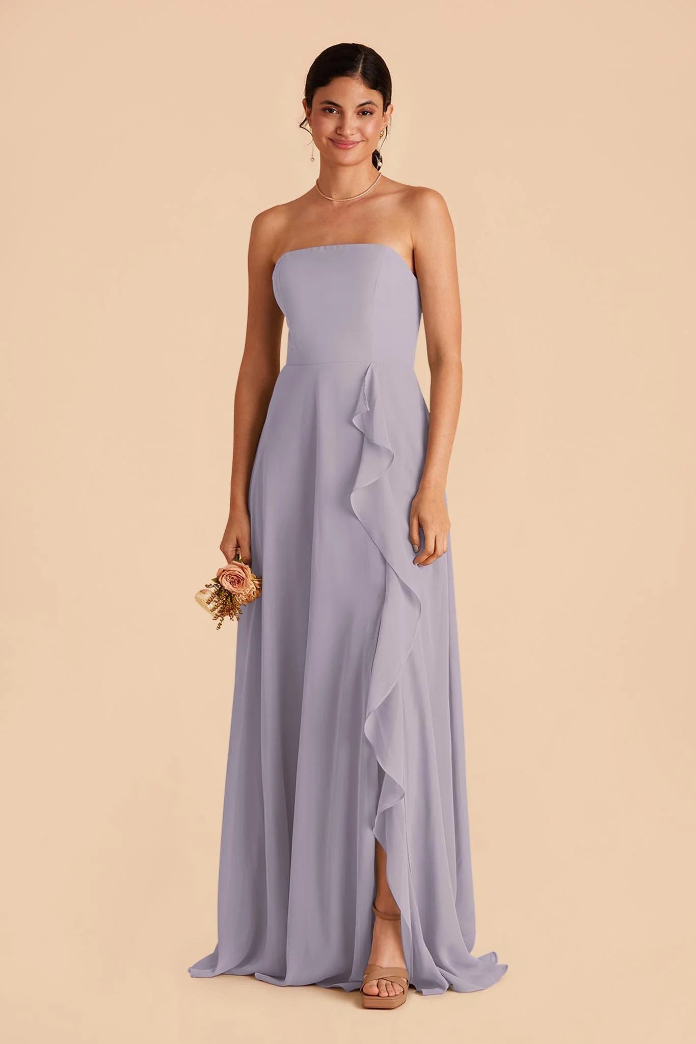 Winnie Chiffon Dress - Dusty Lilac - Image 5