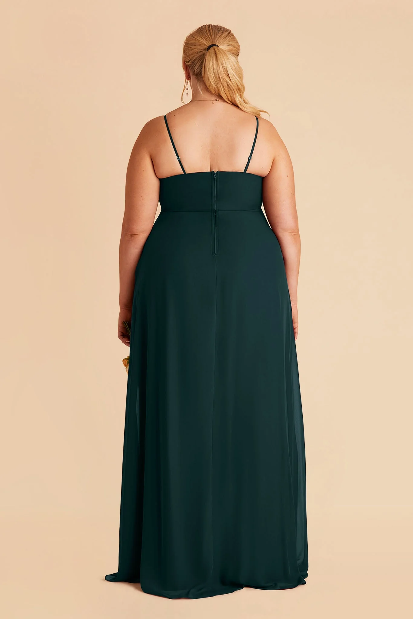 Winnie Chiffon Dress - Emerald - Image 10