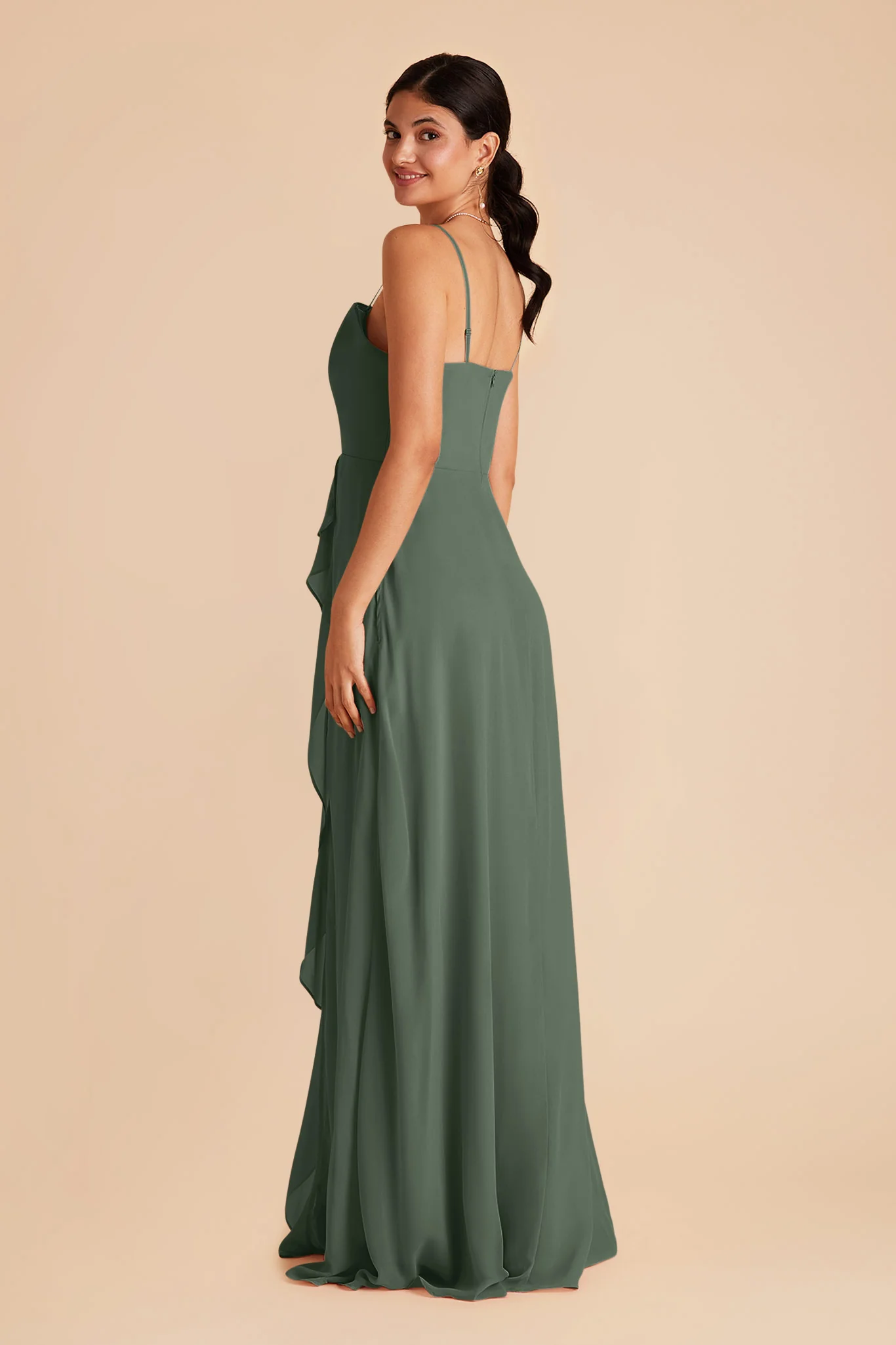 Winnie Chiffon Dress - Eucalyptus - Image 5