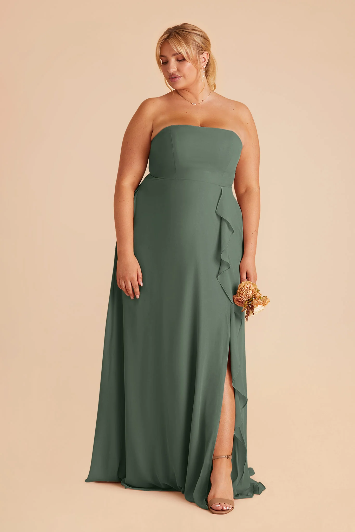 Winnie Chiffon Dress - Eucalyptus - Image 6
