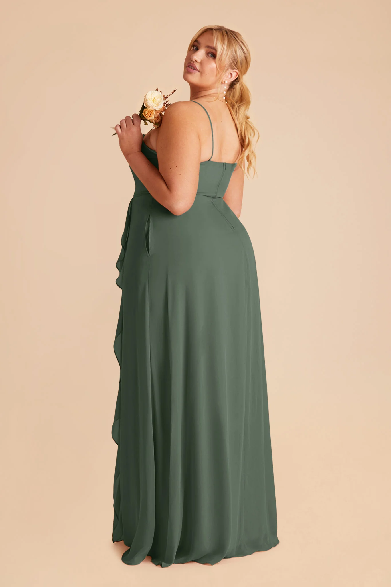 Winnie Chiffon Dress - Eucalyptus - Image 7