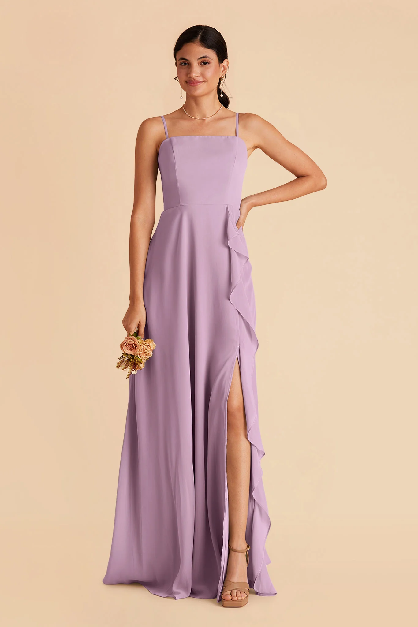 Winnie Chiffon Dress - Lavender - Image 4
