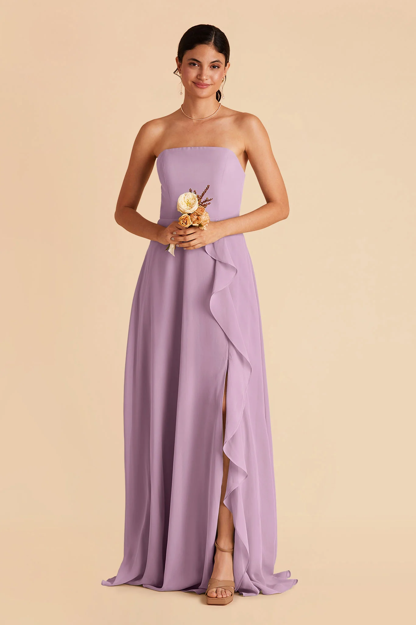 Winnie Chiffon Dress - Lavender - Image 5