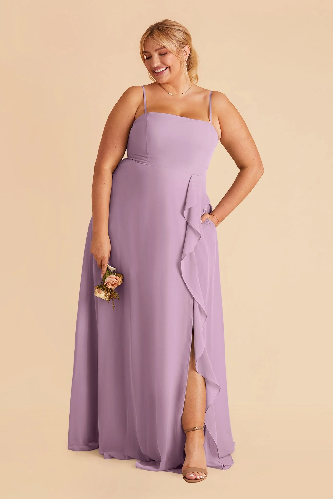 Winnie Chiffon Dress - Lavender - Image 7