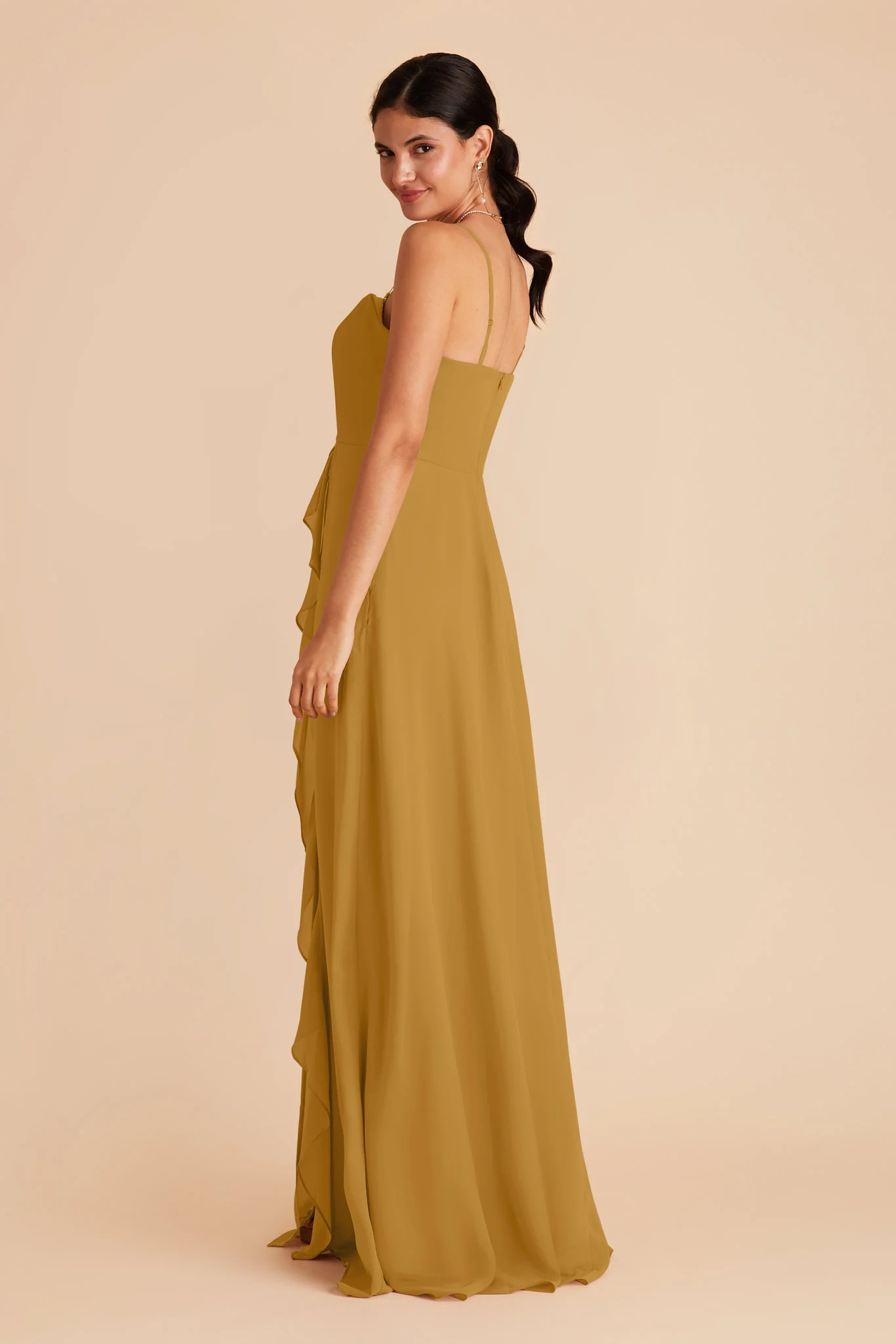 Winnie Chiffon Dress - Marigold - Image 5