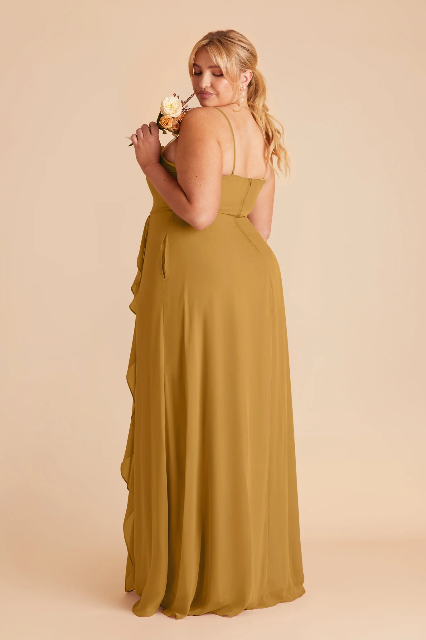 Winnie Chiffon Dress - Marigold - Image 7