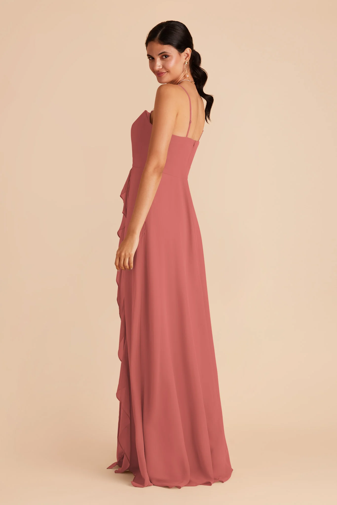 Winnie Chiffon Dress - Wild Rose - Image 5