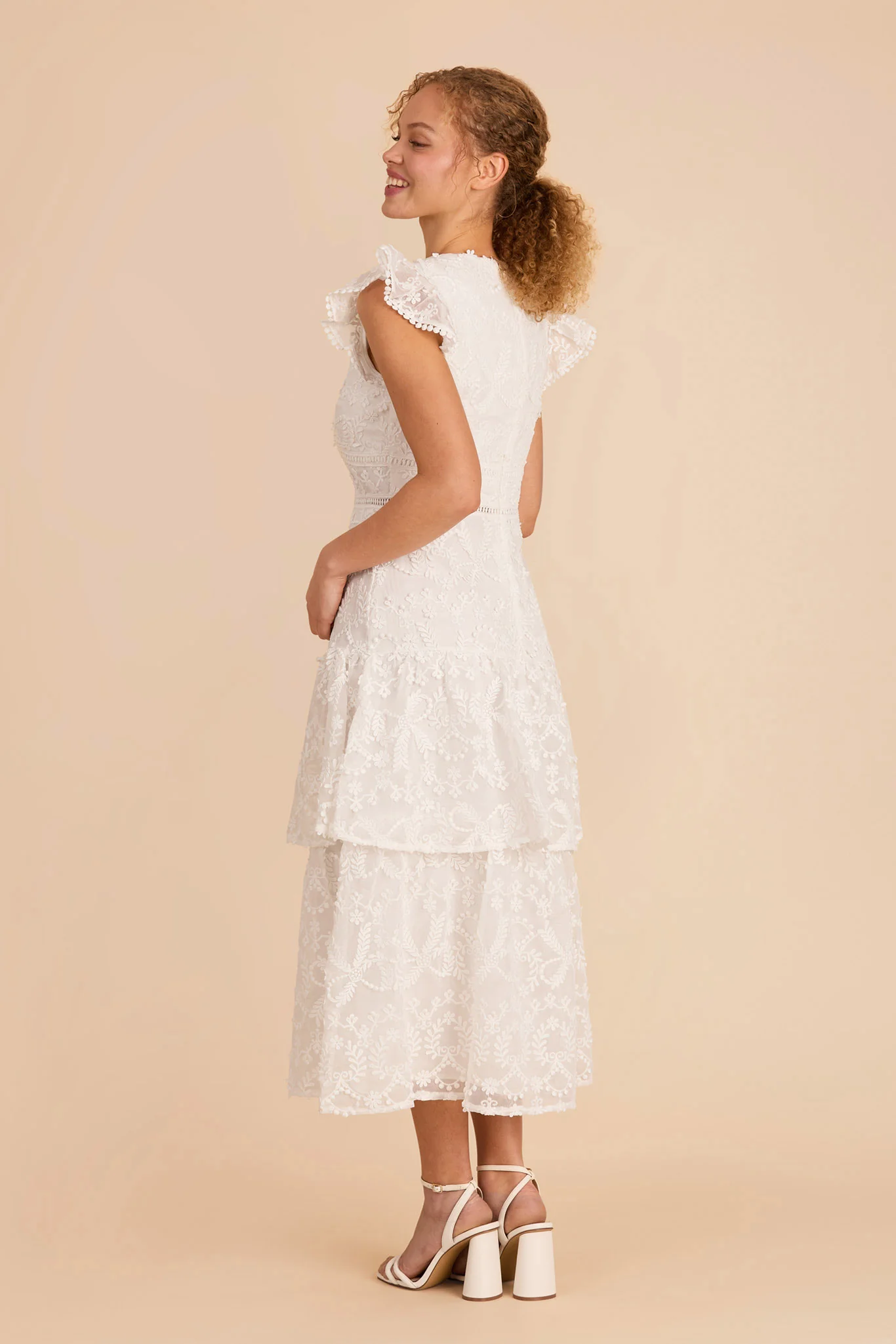 Yasmin Dress - White - Image 3